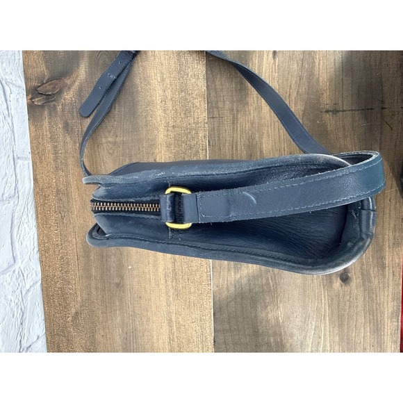 Vintage Coach Navy Blue Legacy Leather Crossbody Bag Timeless Classic Minimalist - Picture 13 of 16